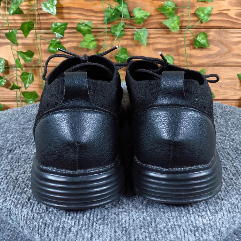 Vilocy V2201 Men Oxford Sneakers‎ Size 13 Dress Walking Shoes Black Knit Textile